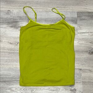 Lime Green Aerie Girly Tank Women's Spaghetti Strap Cami Top